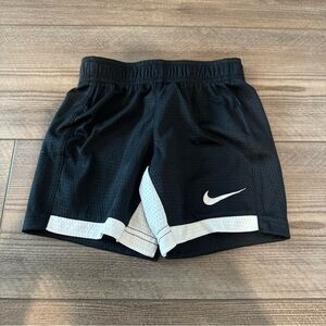 Nike Kids Black and White Athletic Shorts